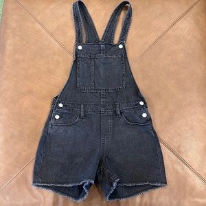 Girls old navy black overalls